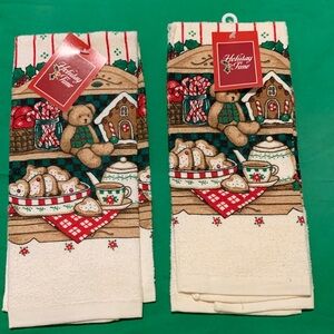 2Holiday Time Gingerbread Kitchen Towels - Cream and Red.
TEDDY BRARS collection